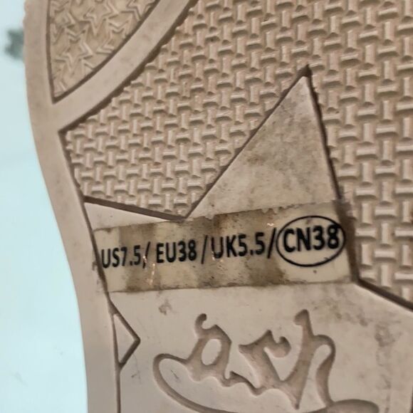 LORIBLU Platform Grommet And Zip Creeper Chunky Embellished Sneakers Black  7.5 - Picture 8 of 16